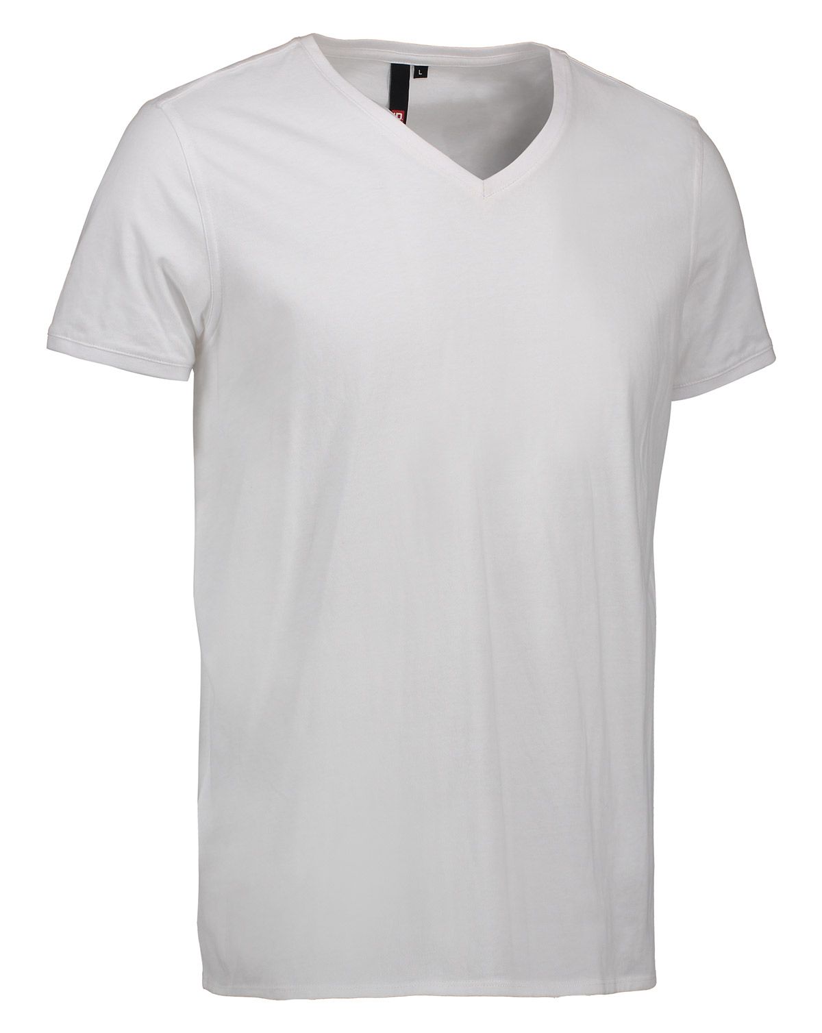 ID Klassisk V-Neck T-Shirt Hvid