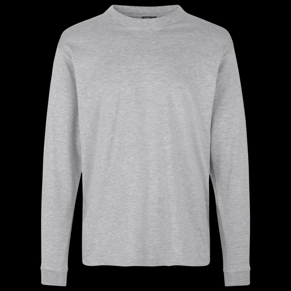 ID Pro Wear Herre Langærmet t-shirt - Grey Melange - 2XL