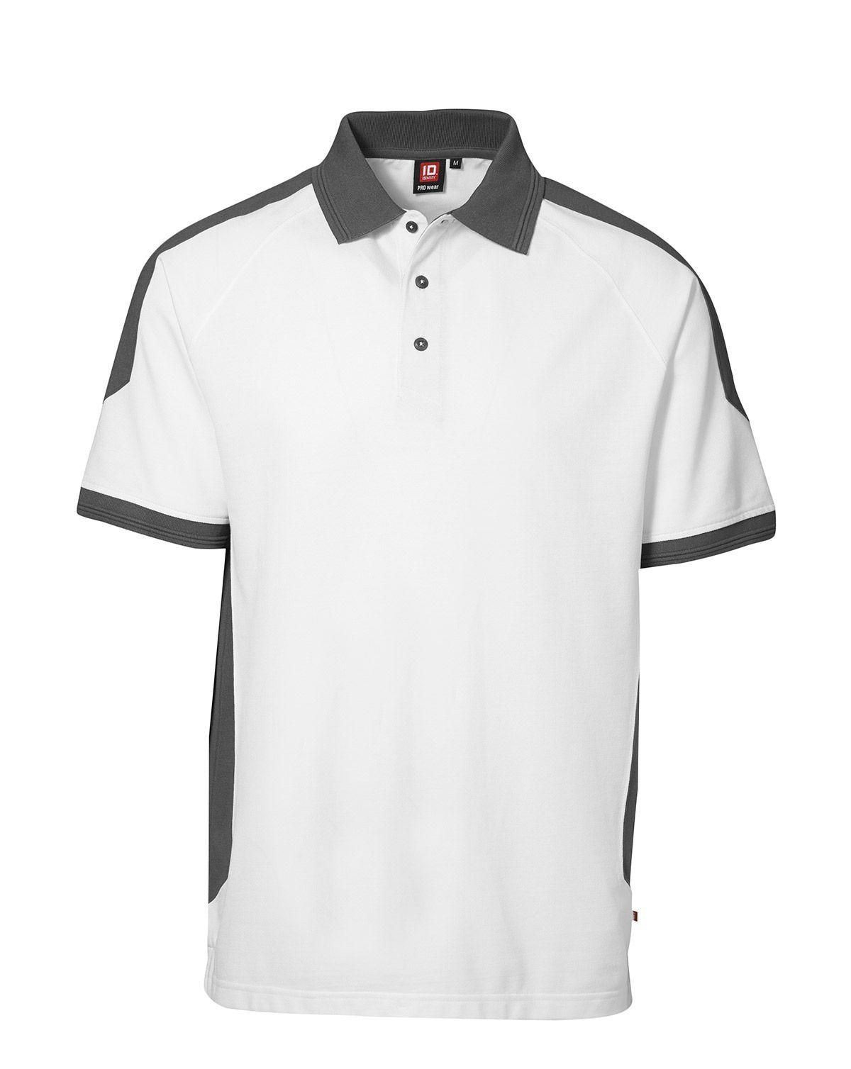 ID PRO wear polo, contrast Hvid