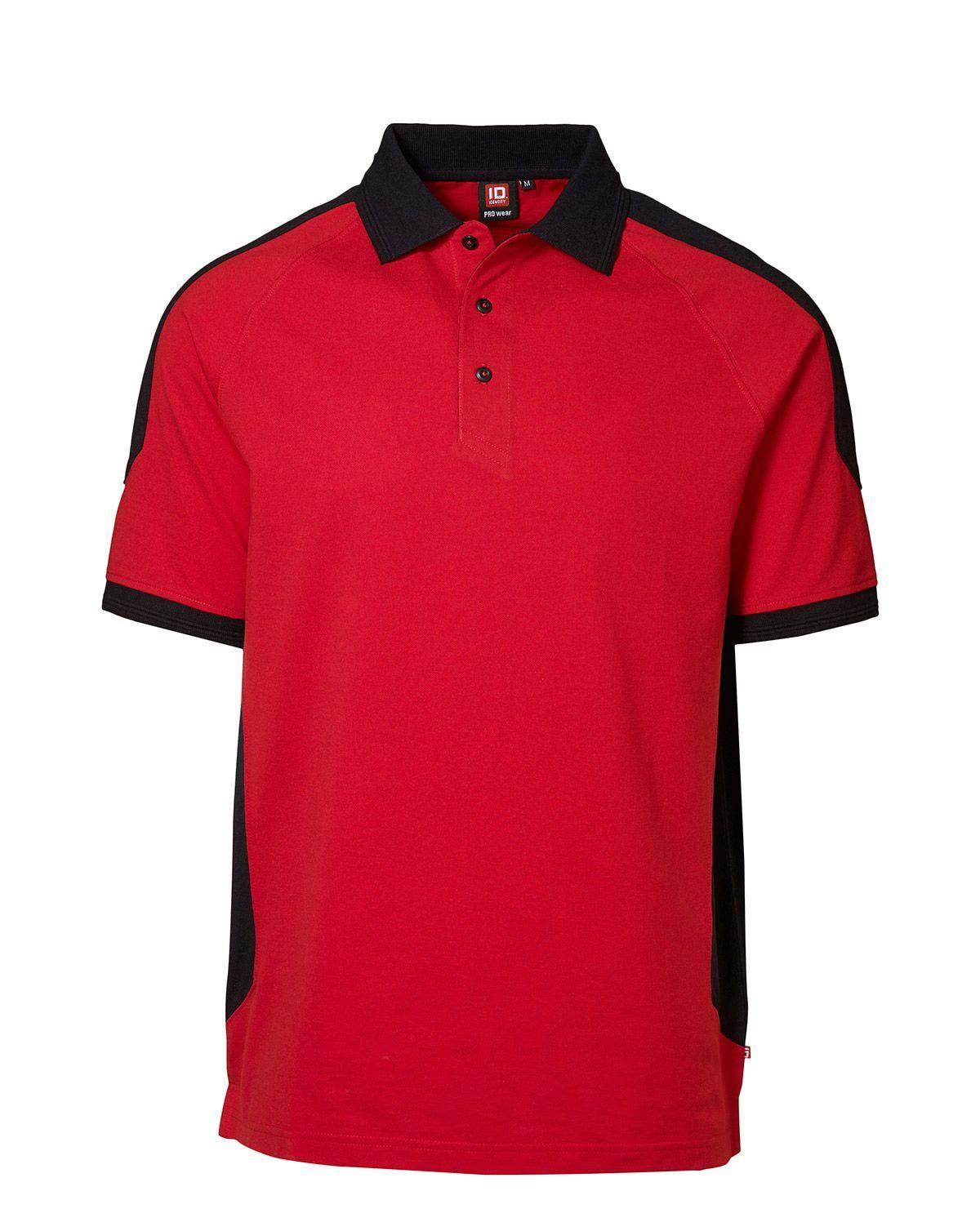 ID PRO wear polo, contrast Rød