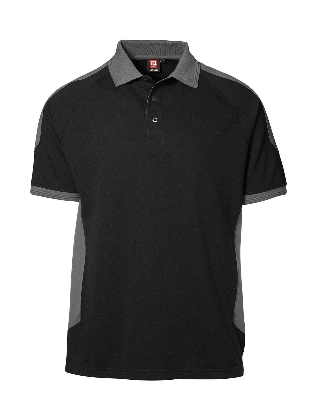 ID PRO wear polo, contrast Sort