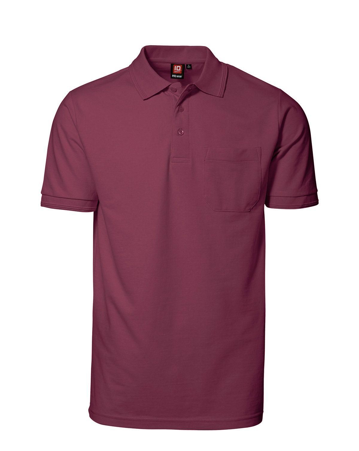 ID PRO Wear Polo Trøje m. Lomme Bordeaux