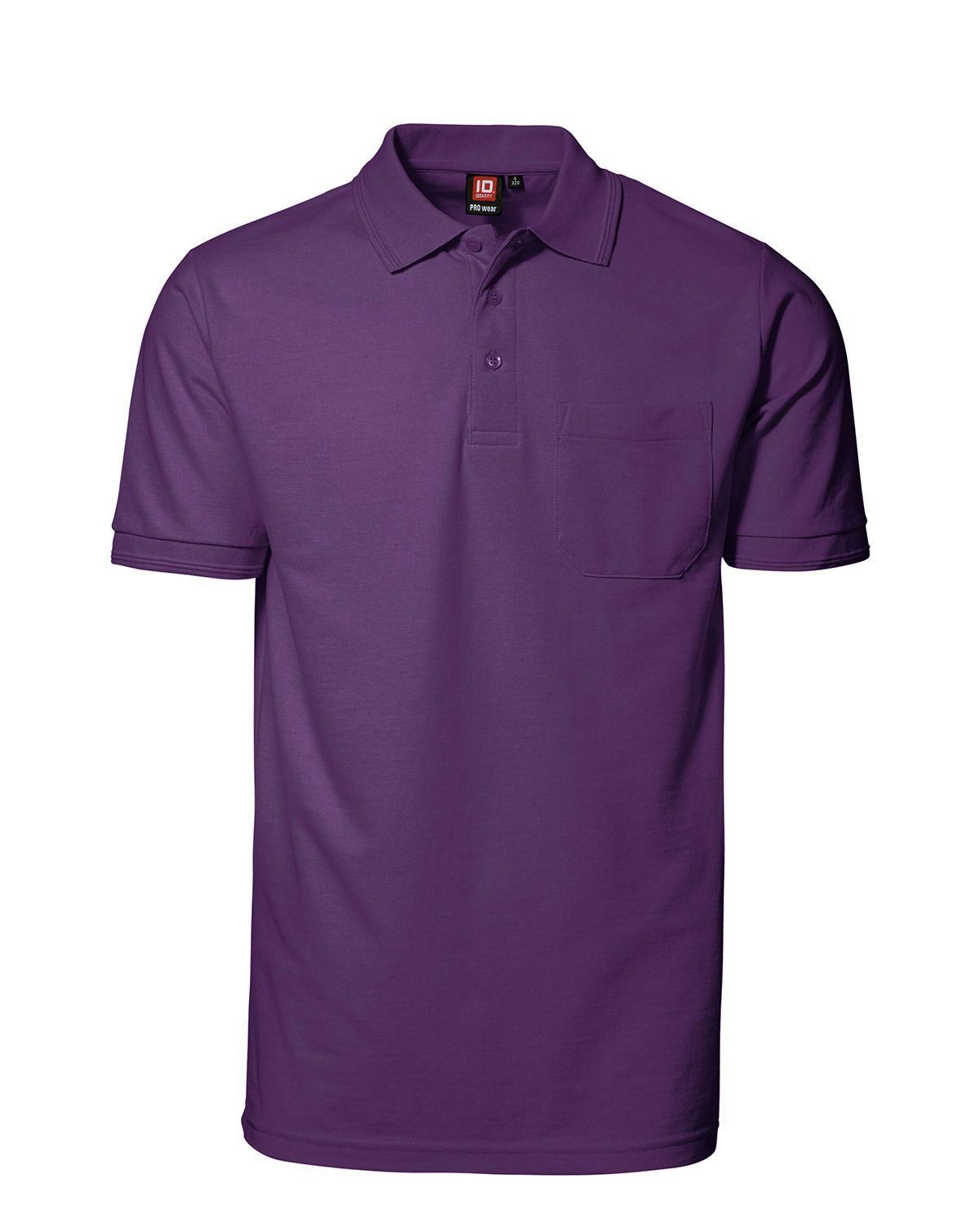 ID PRO Wear Polo Trøje m. Lomme Lilla