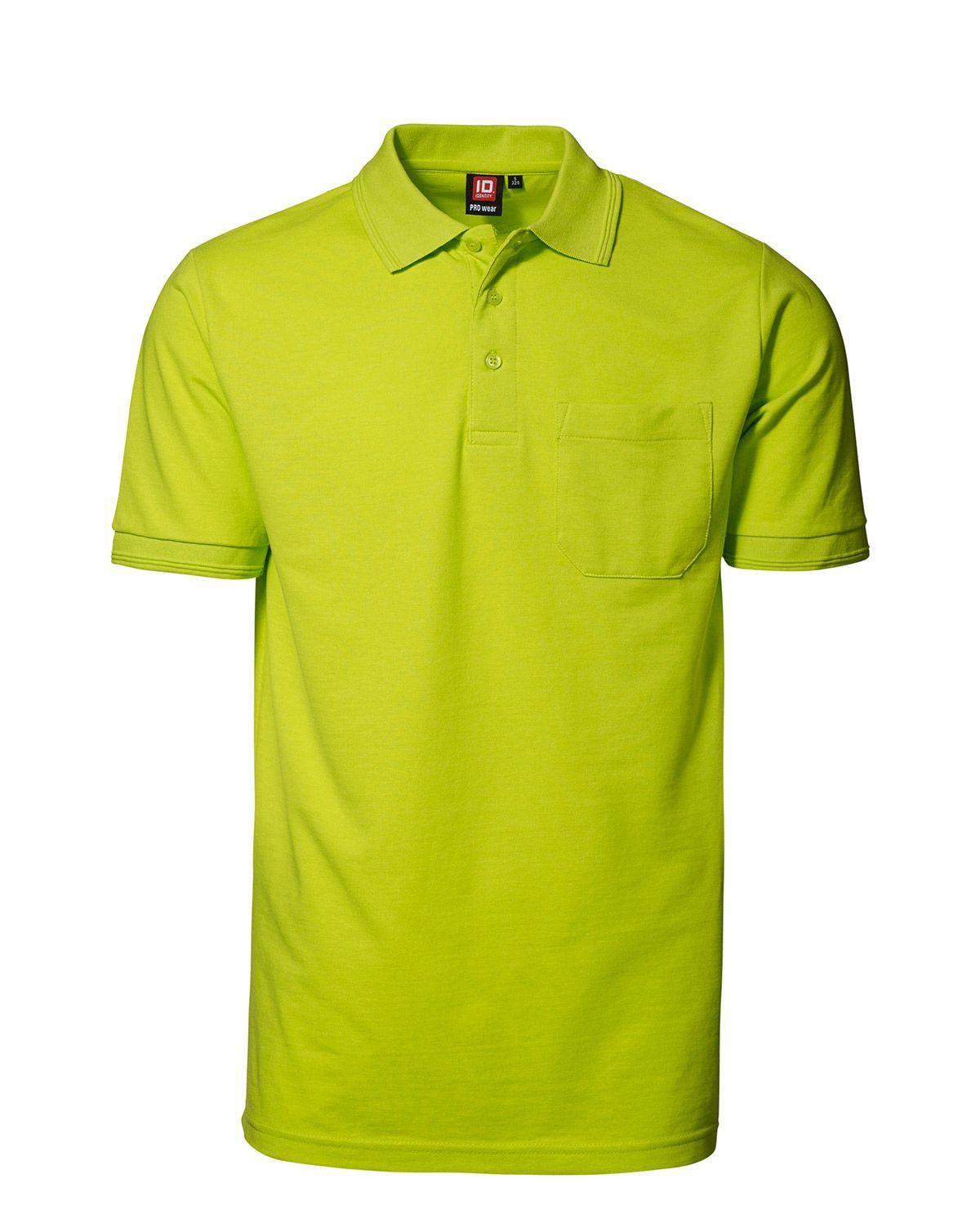 ID PRO Wear Polo Trøje m. Lomme Lime