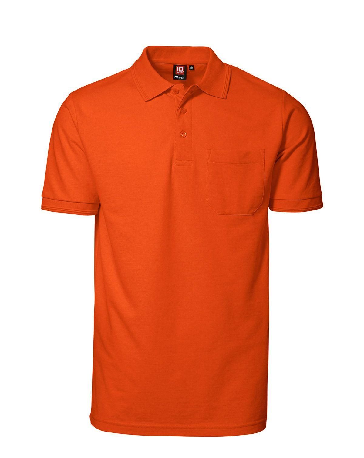 ID PRO Wear Polo Trøje m. Lomme Orange