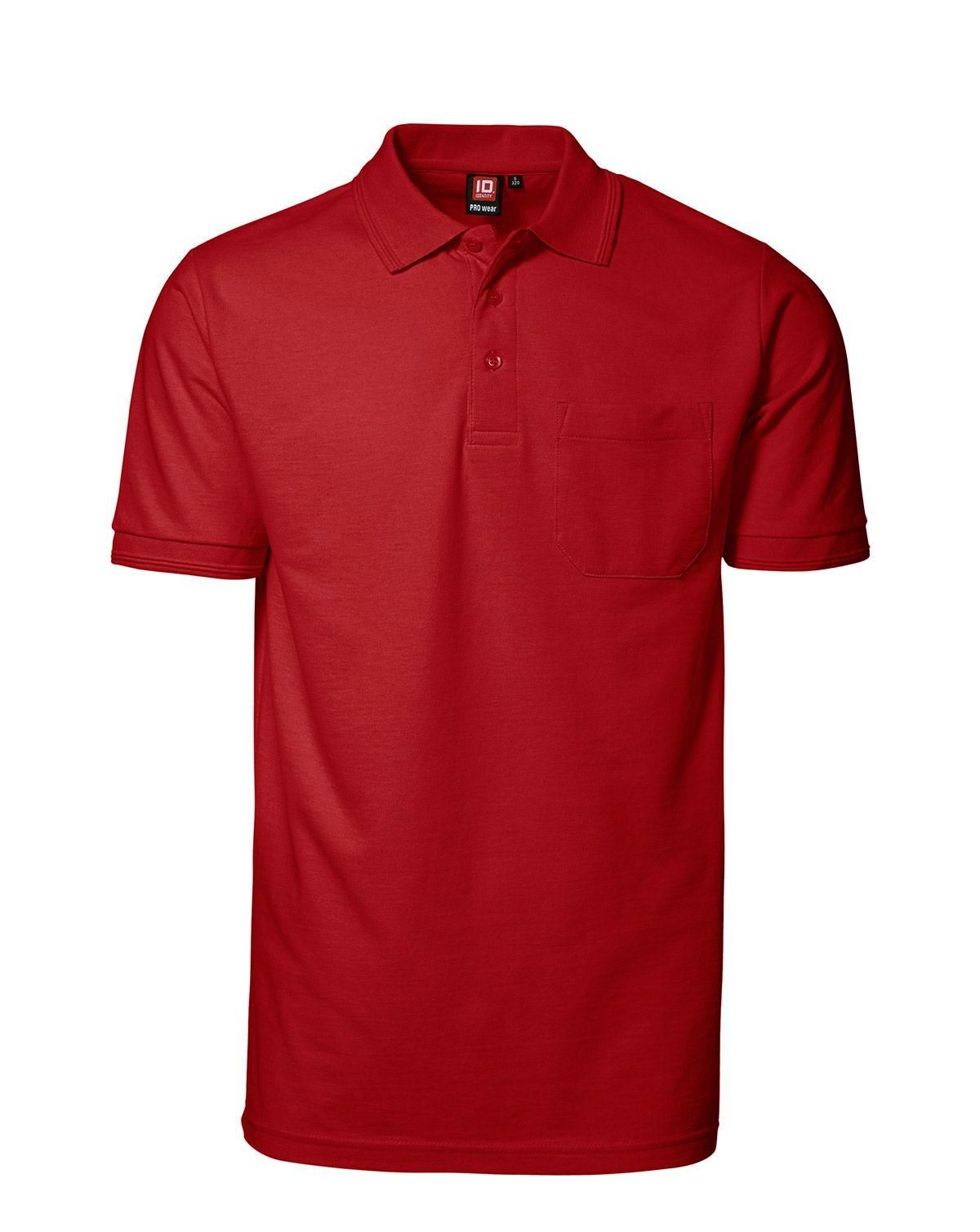 ID PRO Wear Polo Trøje m. Lomme Rød