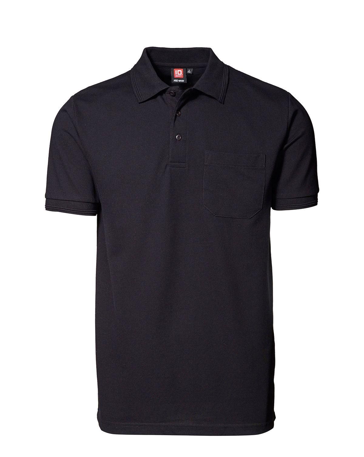 ID PRO Wear Polo Trøje m. Lomme Sort