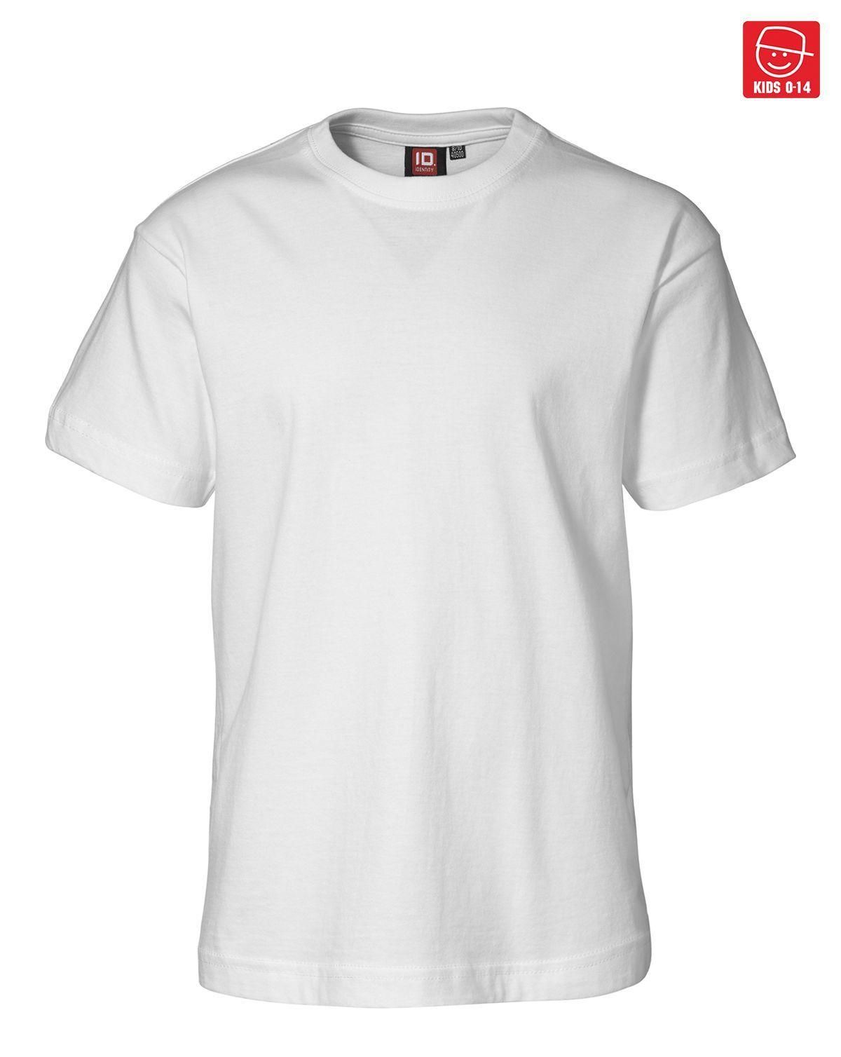 ID Single color t-shirts - for kids White