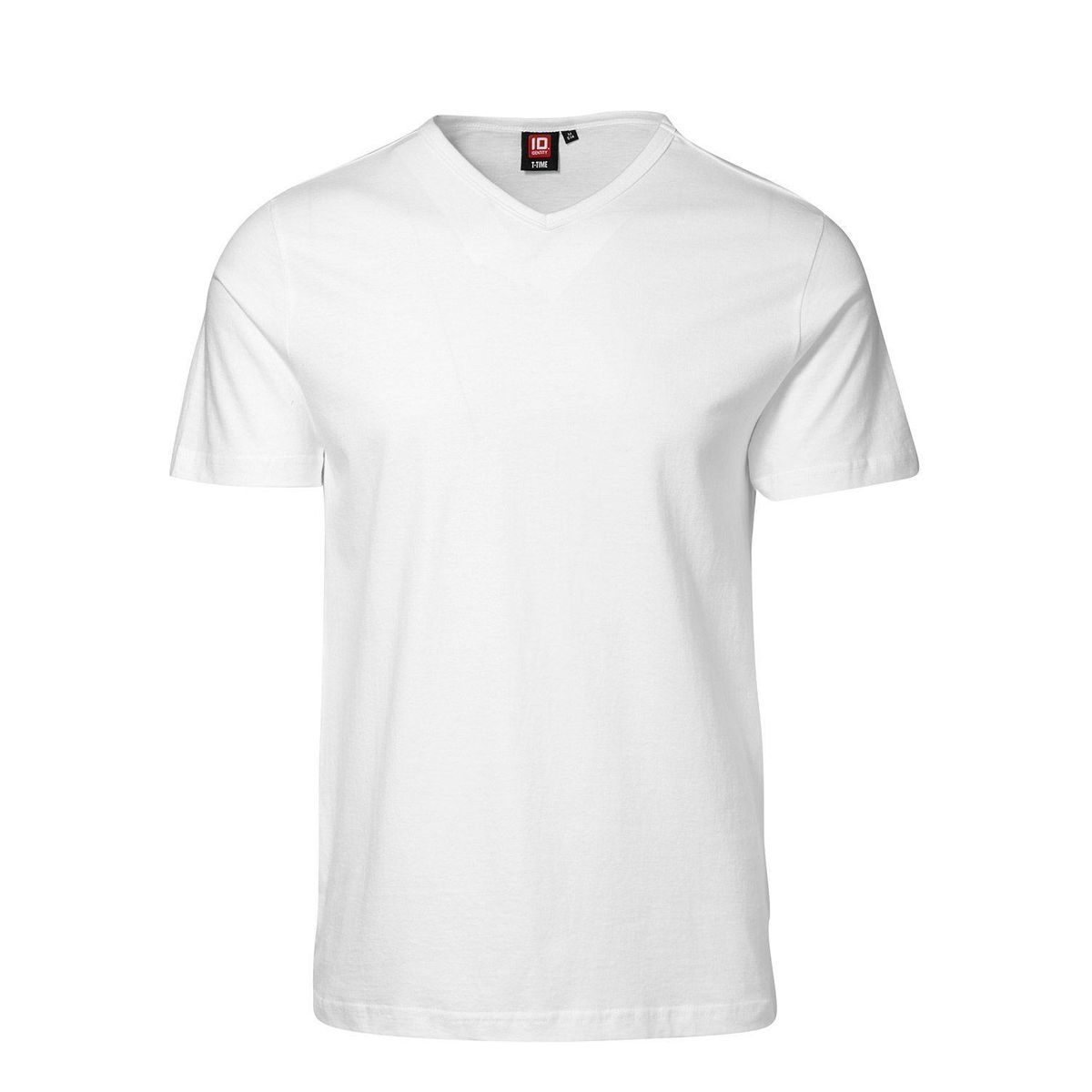 ID Snug fit V-neck T-Shirt Hvid