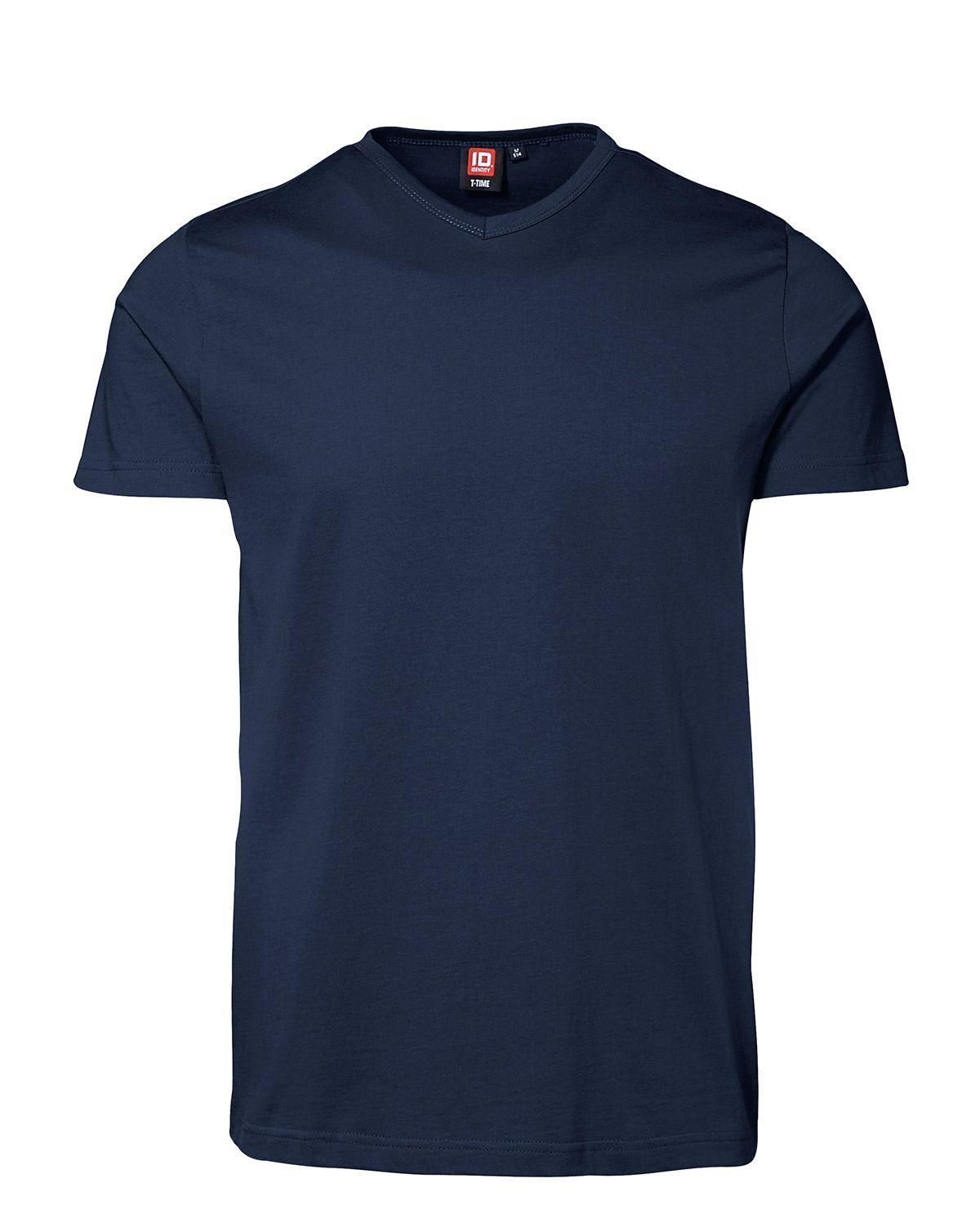 ID Snug fit V-neck T-Shirt Navy