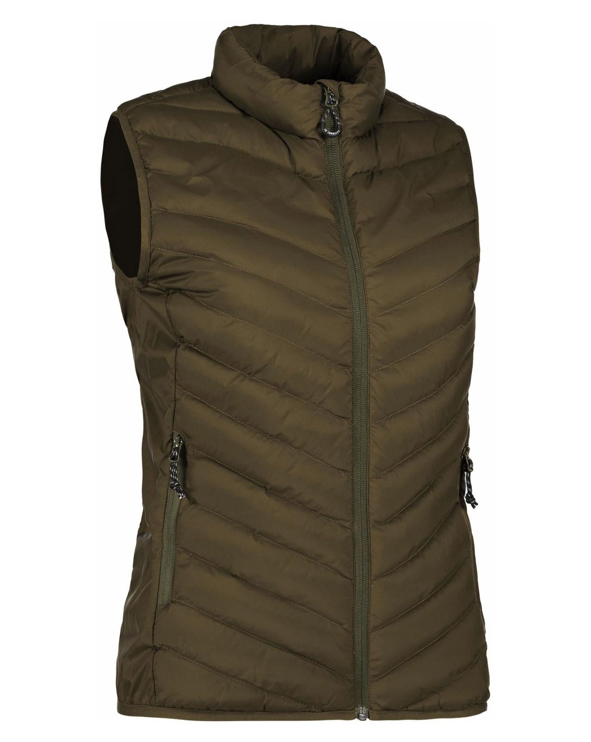 ID Stretch Bodywarmer Vest - Dame Oliven