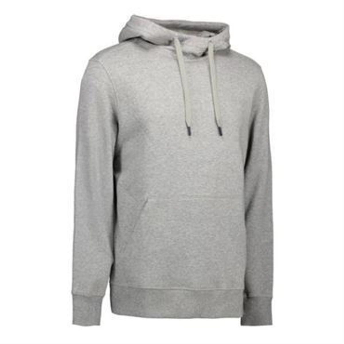 Id Sweatshirt Med Hætte 0636 Grå Melange-medium