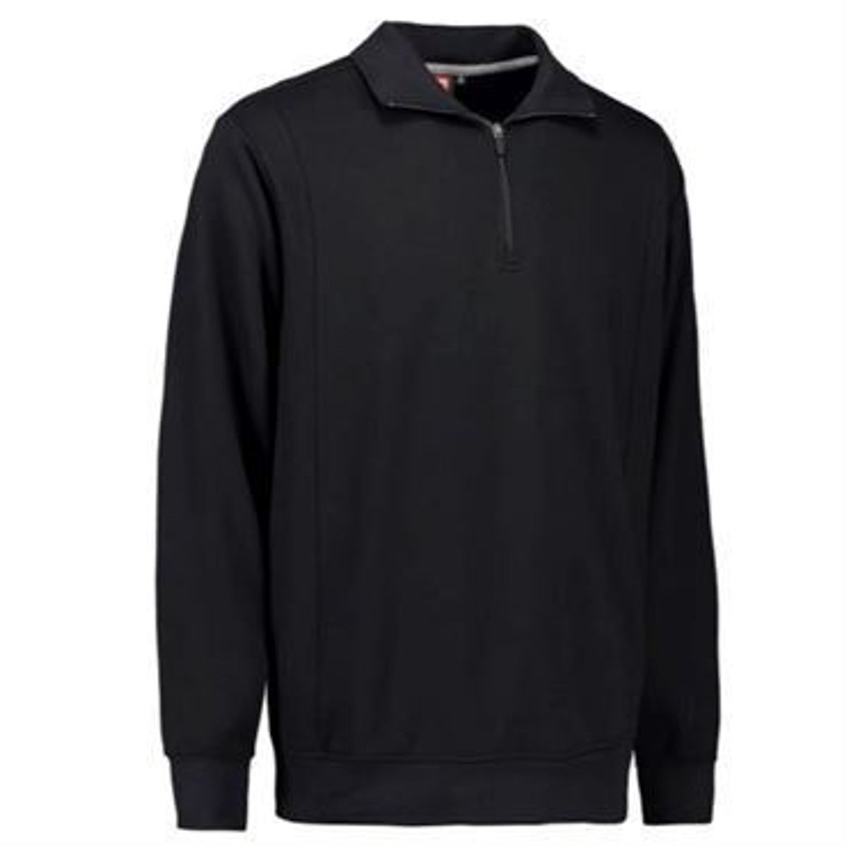 Id Sweatshirt Med Krave 0603 Sort-2xl