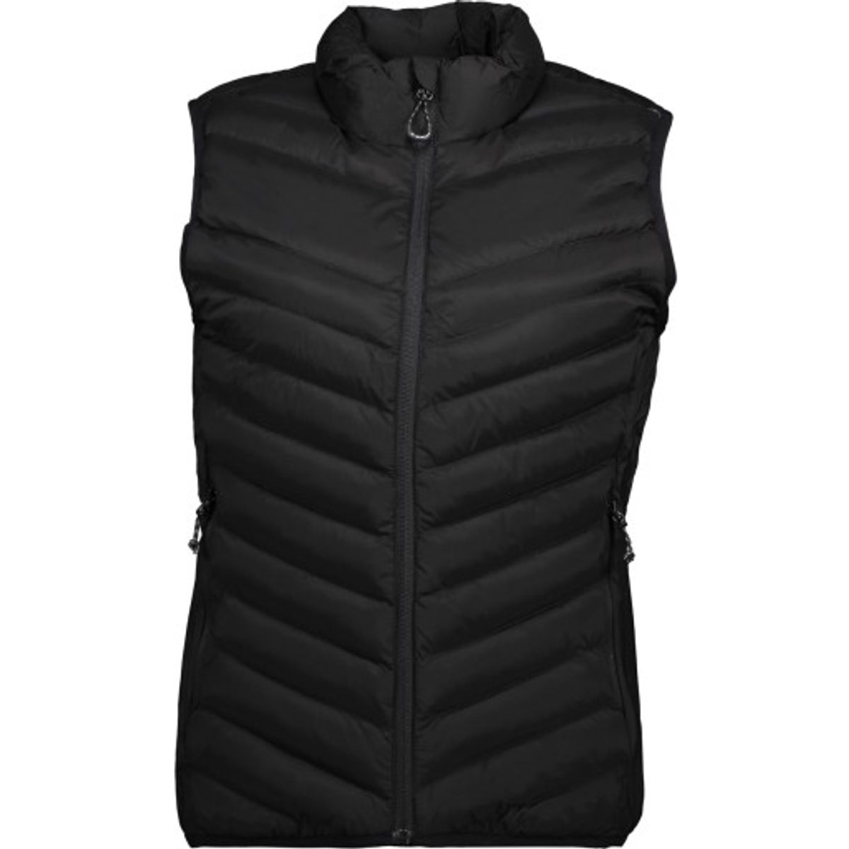 ID, vatteret stretch dame vest, 0893, Sort, str. 2XL