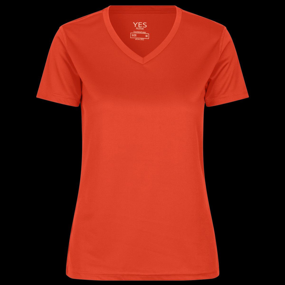 ID Yes Active Dame Trænings t-shirt - Orange - XL