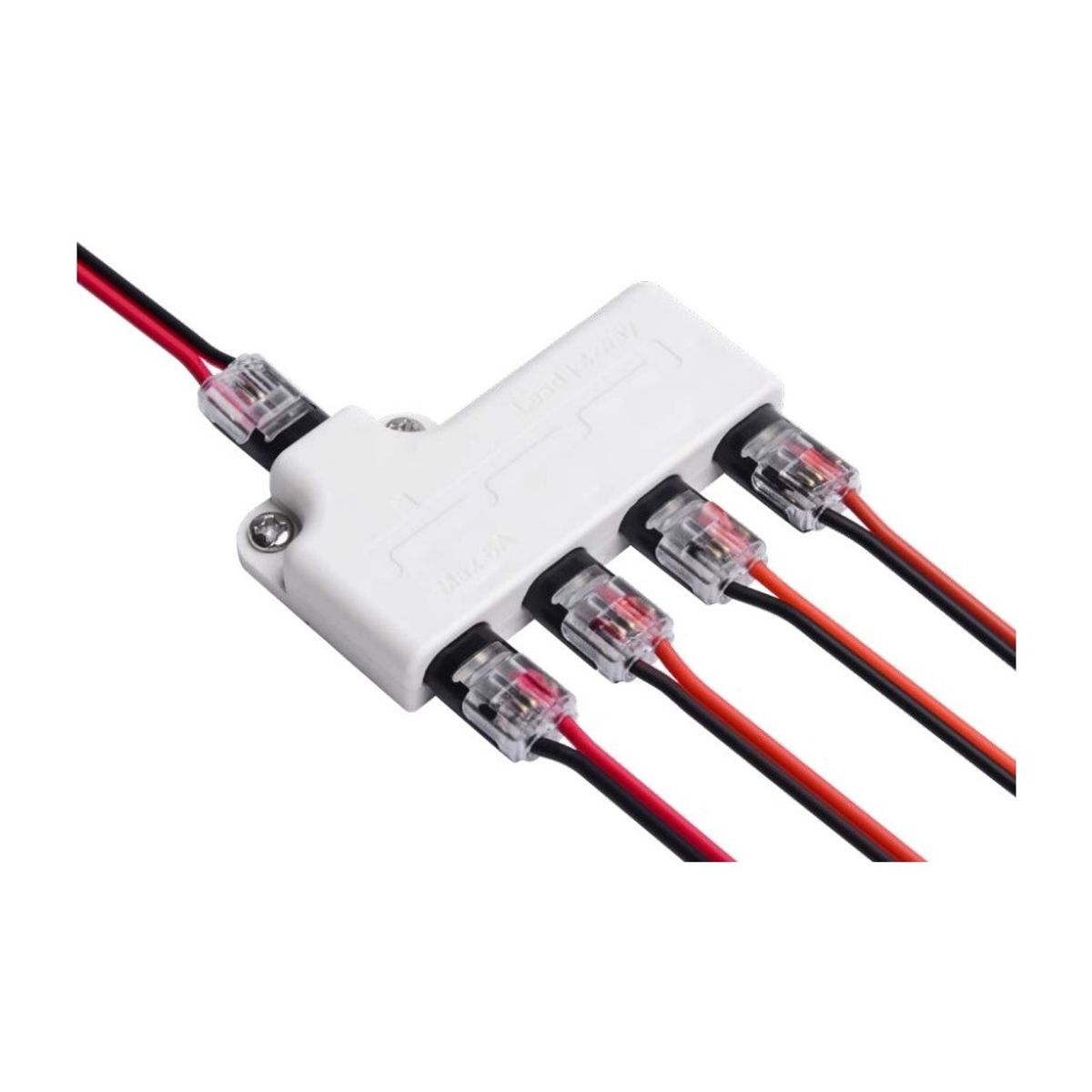 IDC 4-vejs splitter - IP20, 5V-36V, 6A