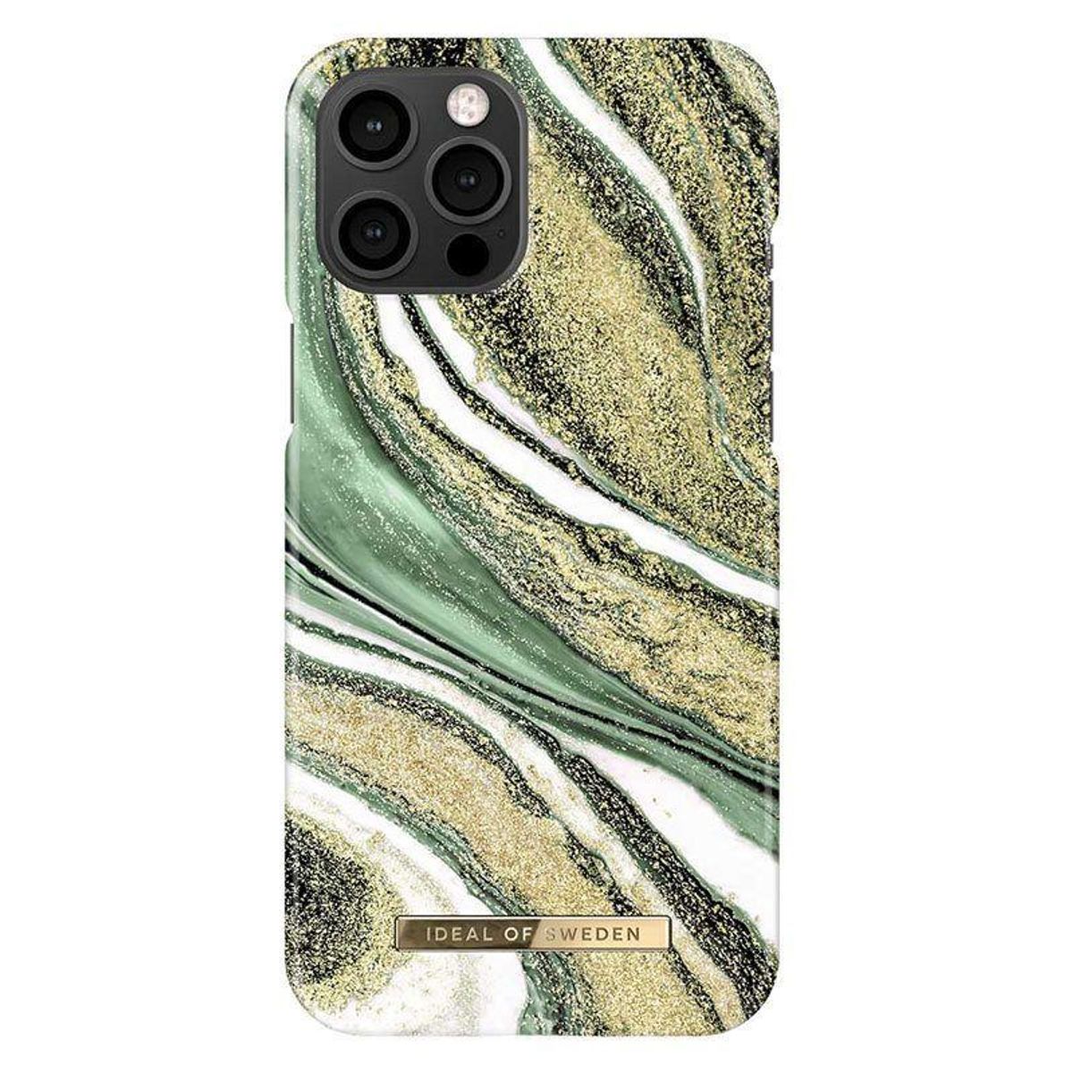 iDeal Of Sweden iPhone 12 Pro Max Fashion Cover, Cosmic Green Swirl