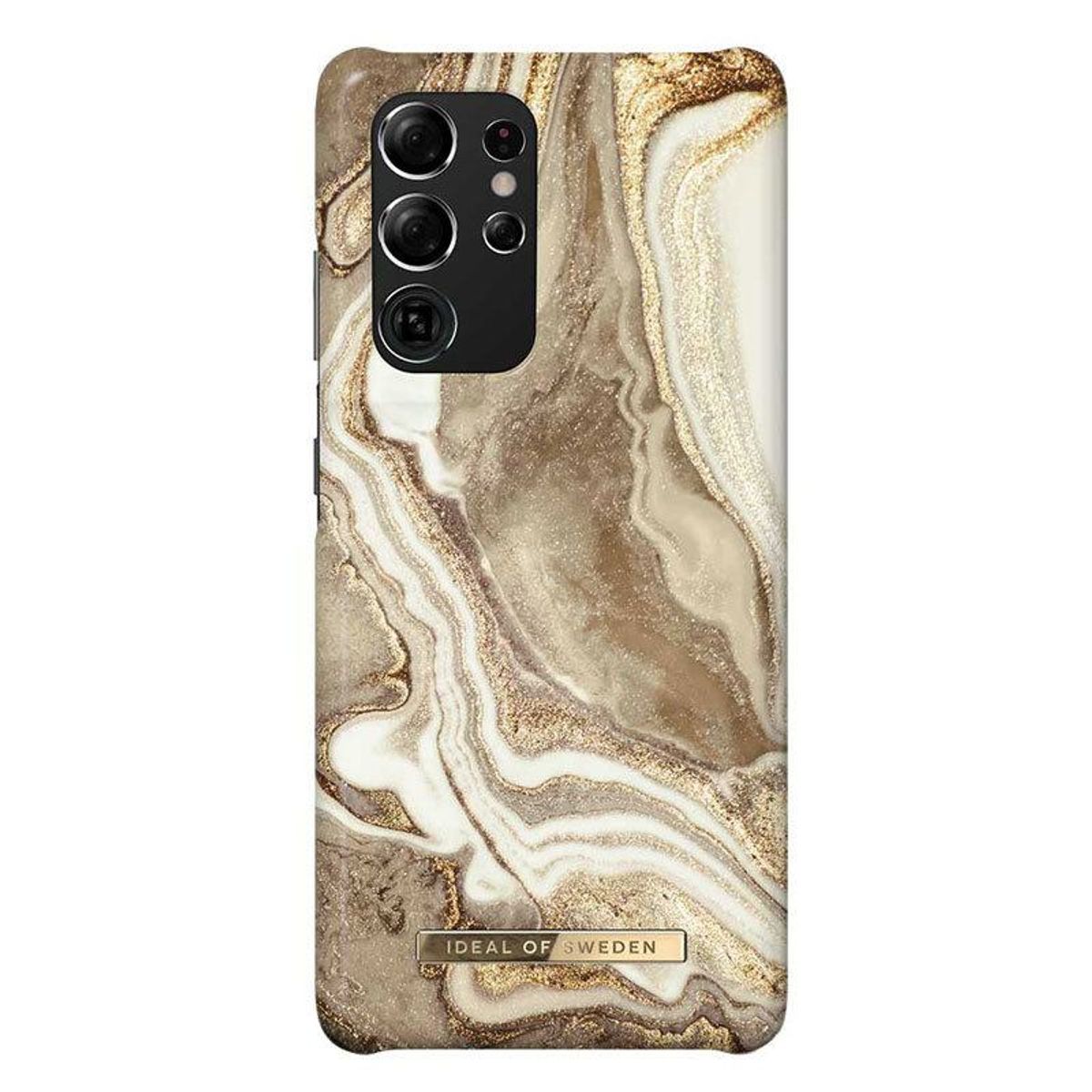 iDeal Of Sweden Samsung Galaxy S21 Ultra Fashion Cover, Golden Sand Marble