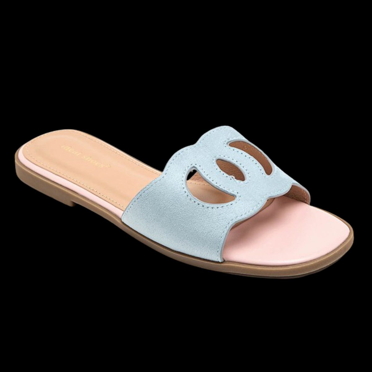 Ideal Shoes Dame Sandaler - Blue - 36