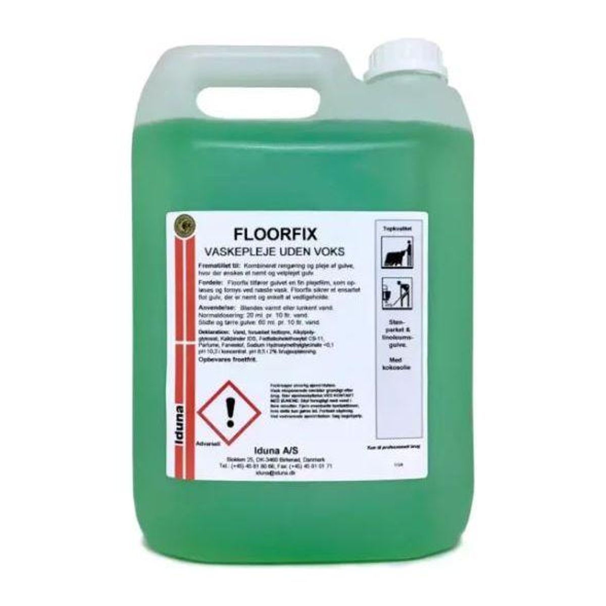 Iduna Floorfix rengøring og pleje 5 ltr