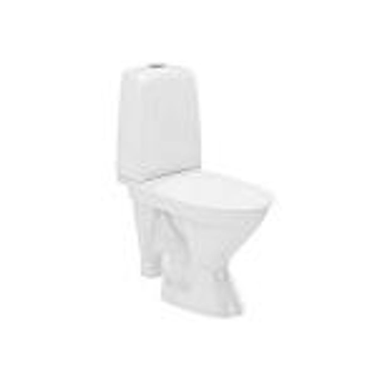 Ifö Spira toilet 6270 åben S-lås 4/2 liter Rimfree - 650x355mm