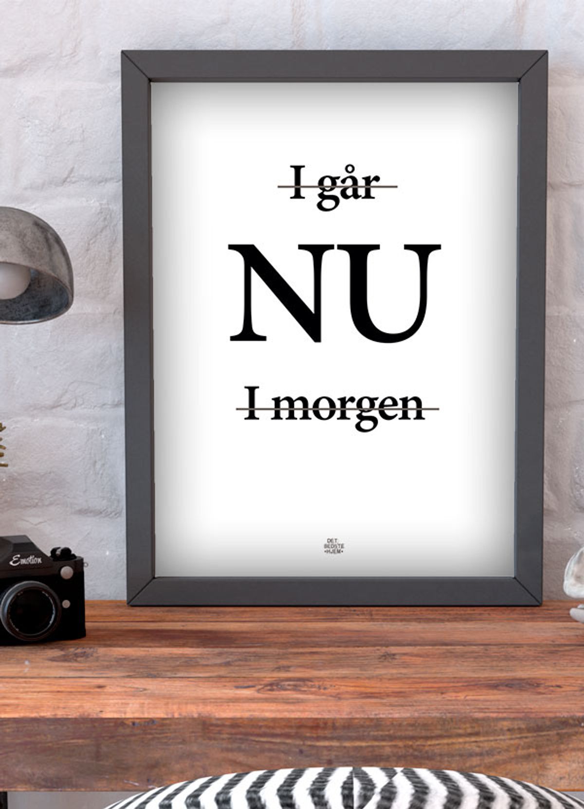 Igår, nu, i morgen-plakat - 21 x 29,7 (A4) Kr. 199,-