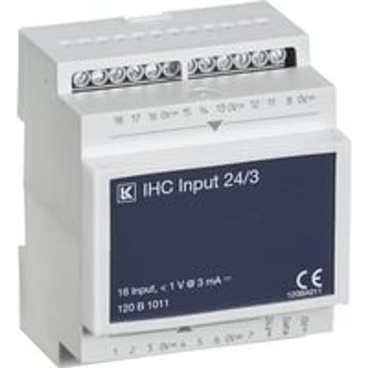 IHC Control, Input modul 24/3 med 16 indgange til 24Vdc/3mA signaler - Lauritz Knudsen