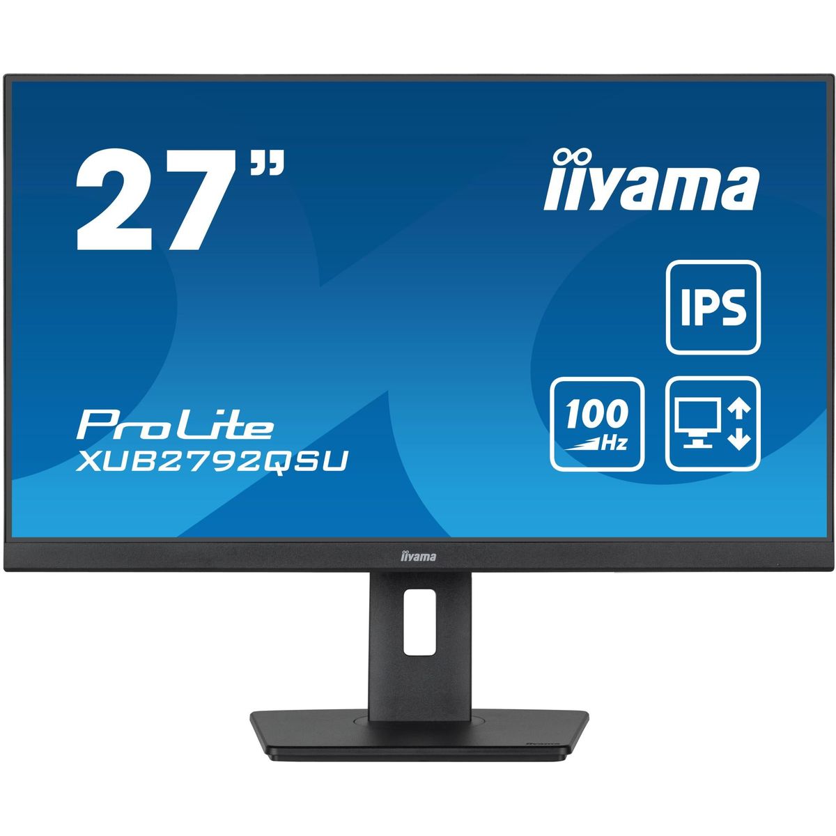 iiyama ProLite XUB2792QSU-B6 27 2560 x 1440 (2K) HDMI DisplayPort 100Hz Pivot Skærm