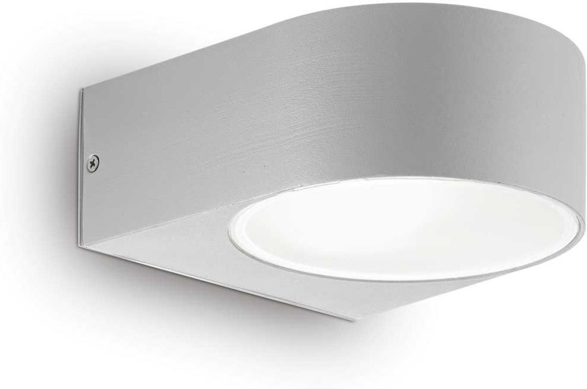 Iko, Udendørs væglampe, E27 max 1 x 60W, E27, grå, metal, L140xH70xB190mm