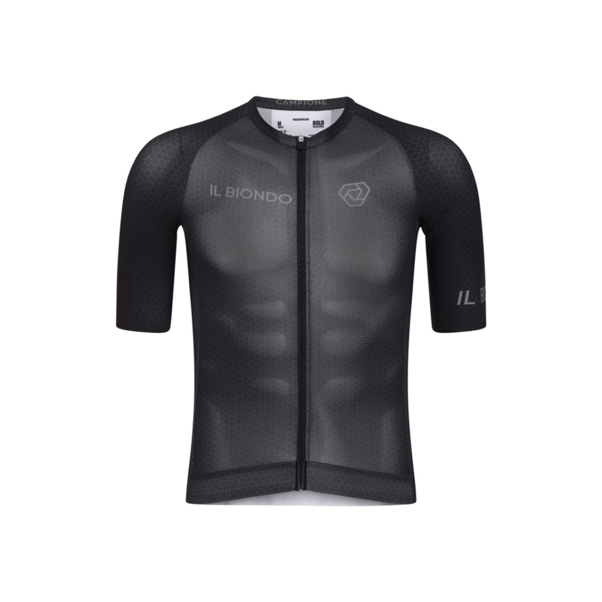 Il Biondo Road Warrior - Cykeltrøje - Thor Racefit - Herre - Sort - L