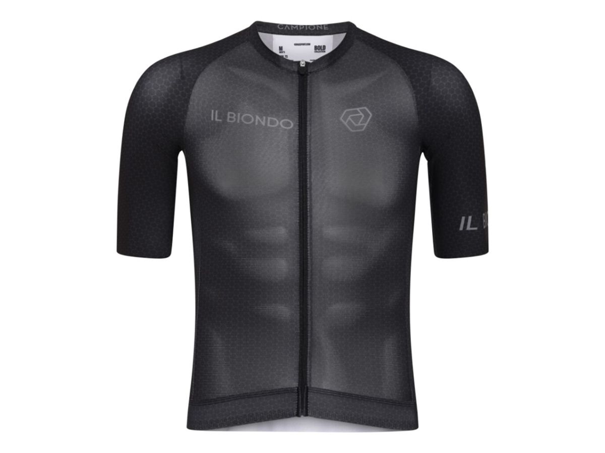 Il Biondo Road Warrior - Cykeltrøje - Thor Racefit - Herre - Sort - M