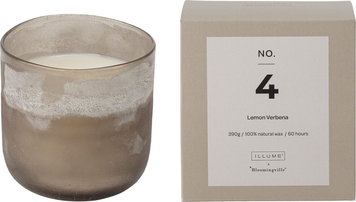 Illume X Bloomingville - No. 4 - Lemon Verbena Duftlys - Natur - Sojavoks