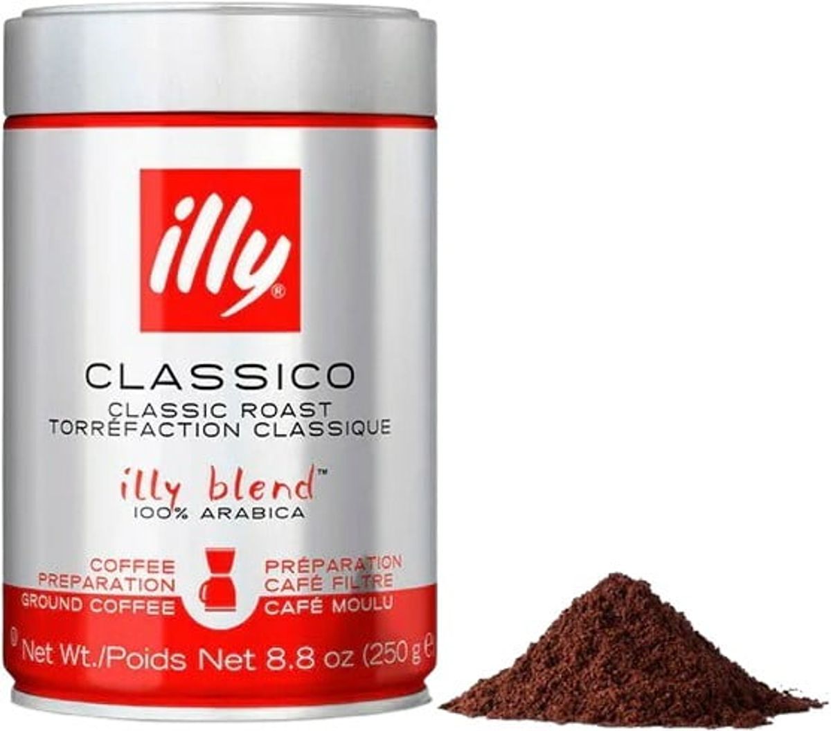 Illy - Classico Filterkaffe (250g) - Malet kaffe