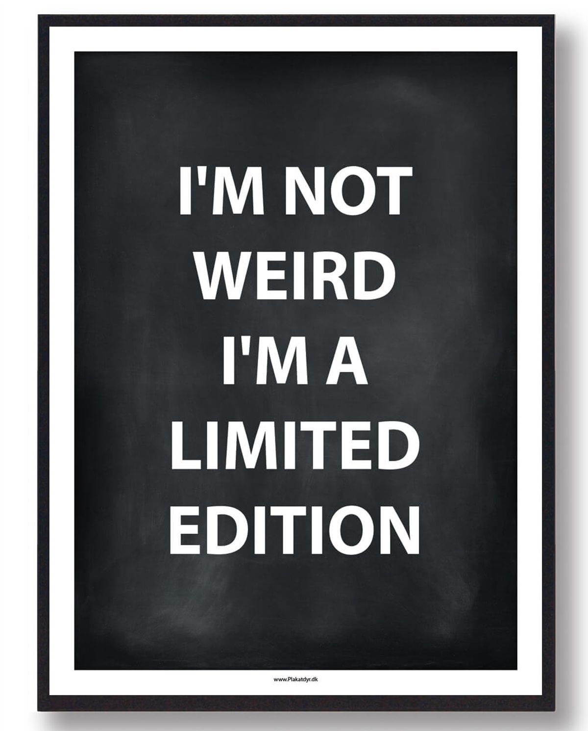 I'M A LIMITED EDITION - gamerplakat (sort) (Størrelse: L - 50x70cm (B2))