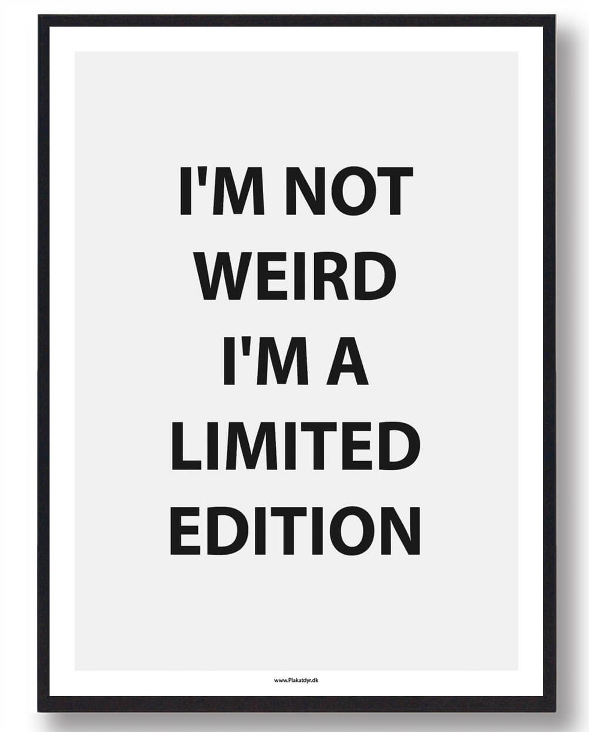 I'M A LIMITED EDITION - gamerplakat (Størrelse: L - 50x70cm (B2))