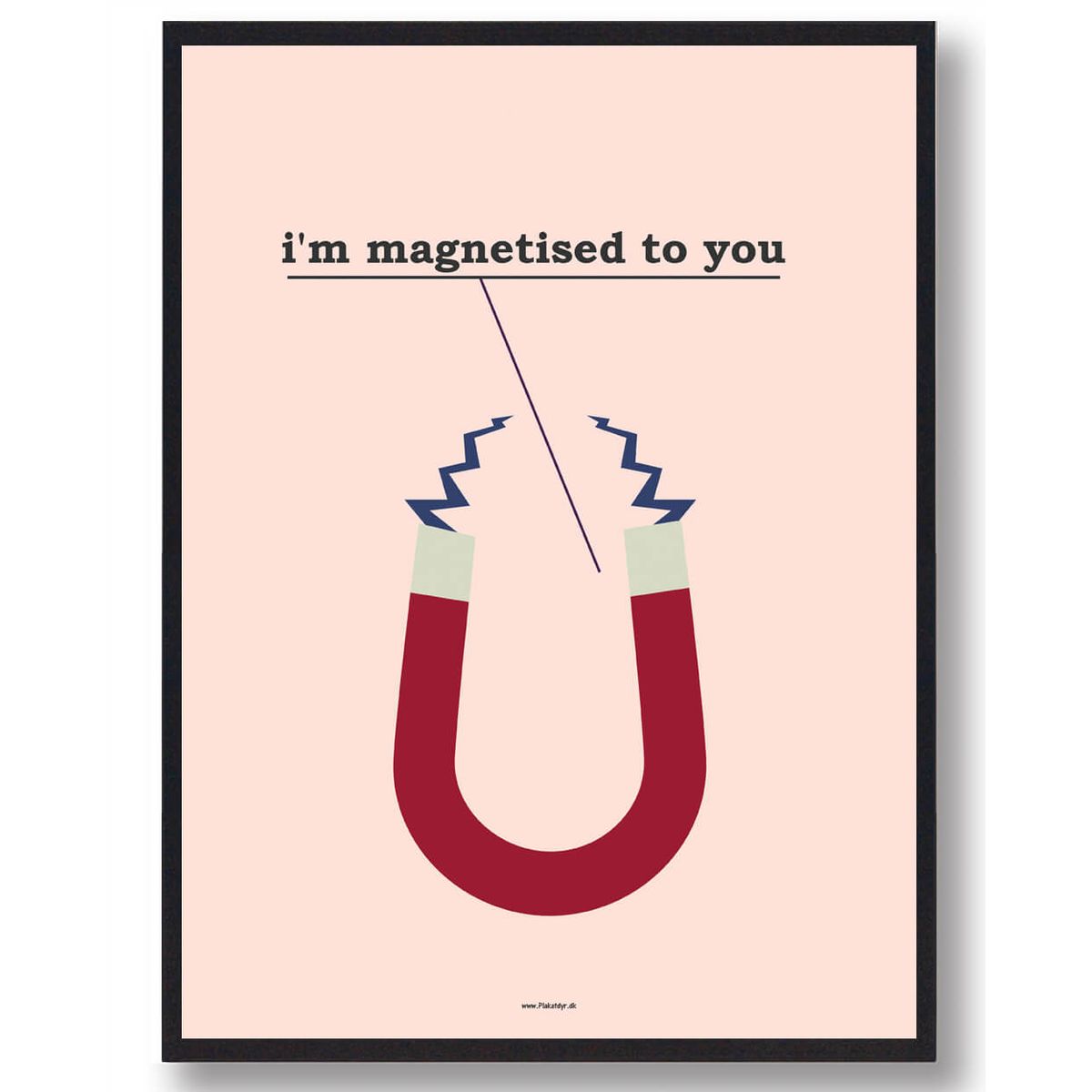 I'm magnetised to you - plakat (Størrelse: M - 30x40cm)