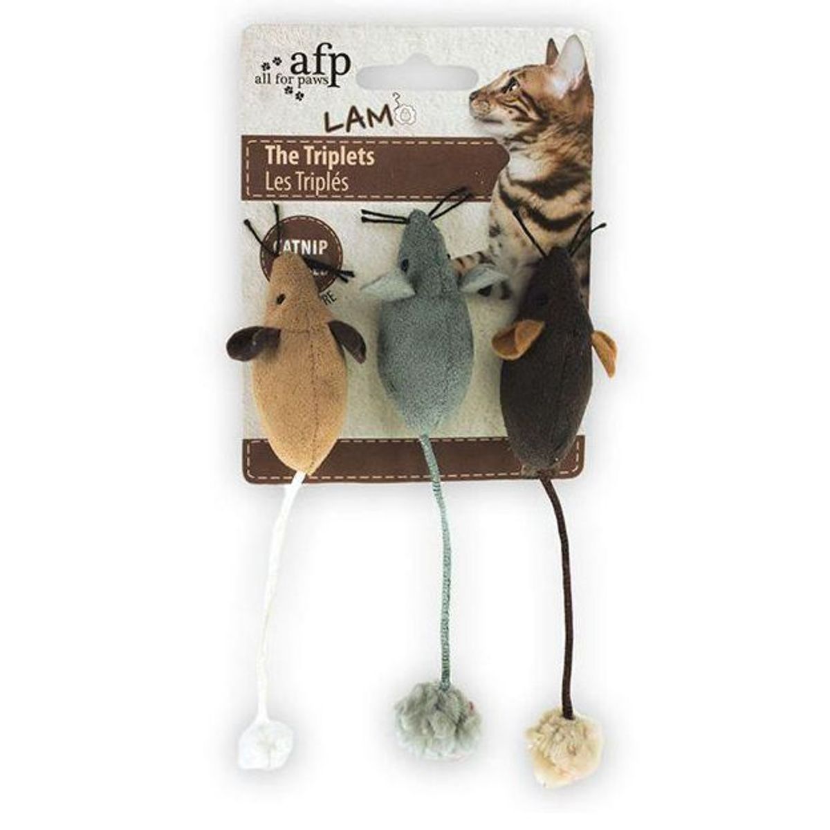 Imazo - 3 Mus med catnip mix farver kattelegetøj - Cat Toys