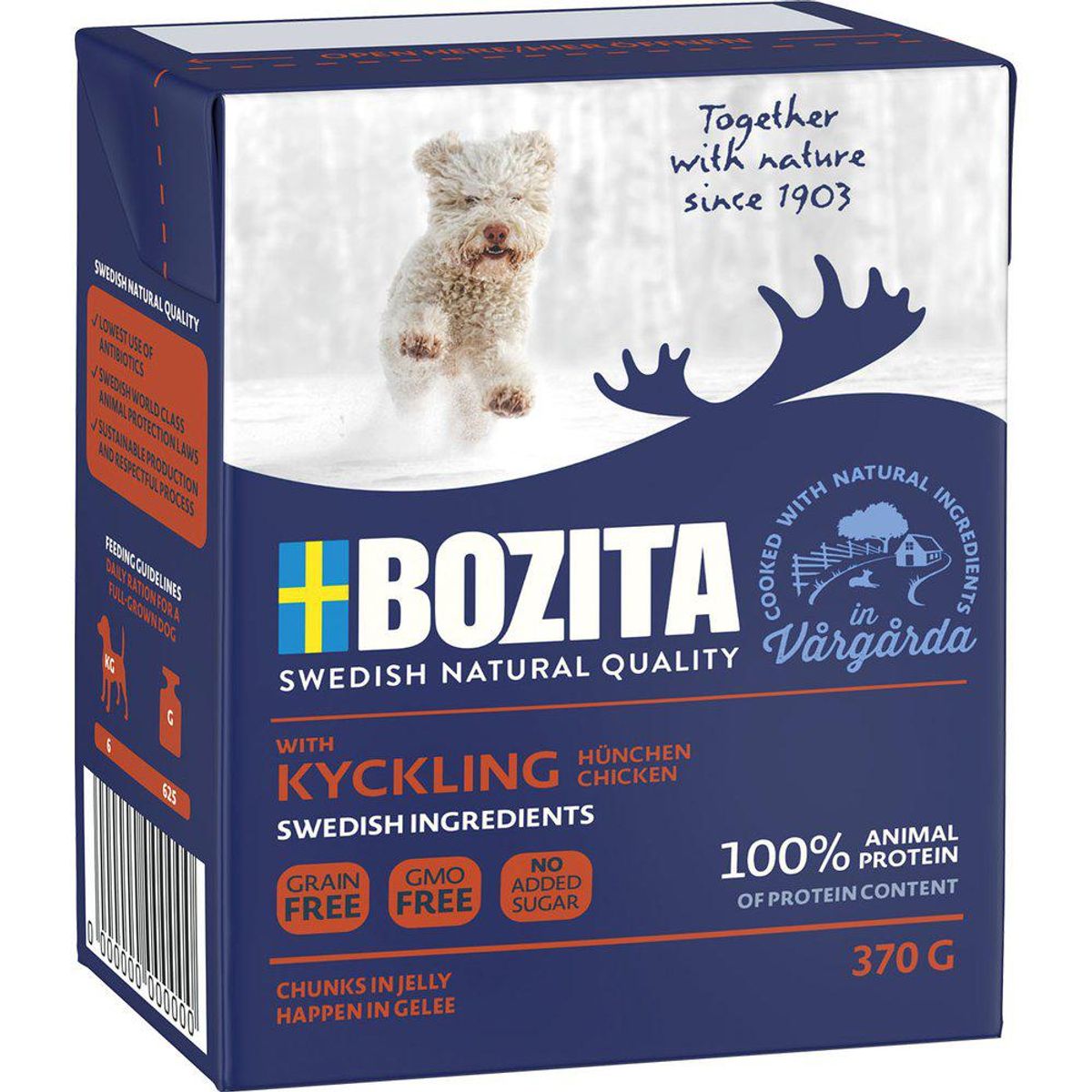 Imazo - Bozita Naturals Kylling, Vådfoder 370gr - Hundefoder