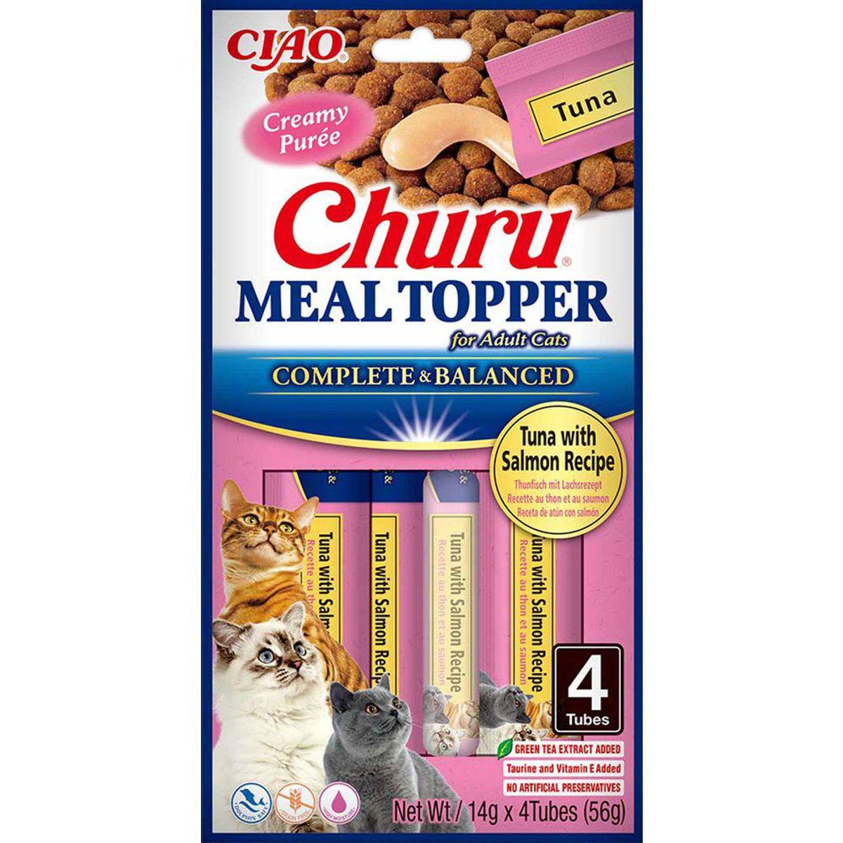 Imazo - Churu Cat Meal Topper Tun / Laks 4stk - Kattegodbider