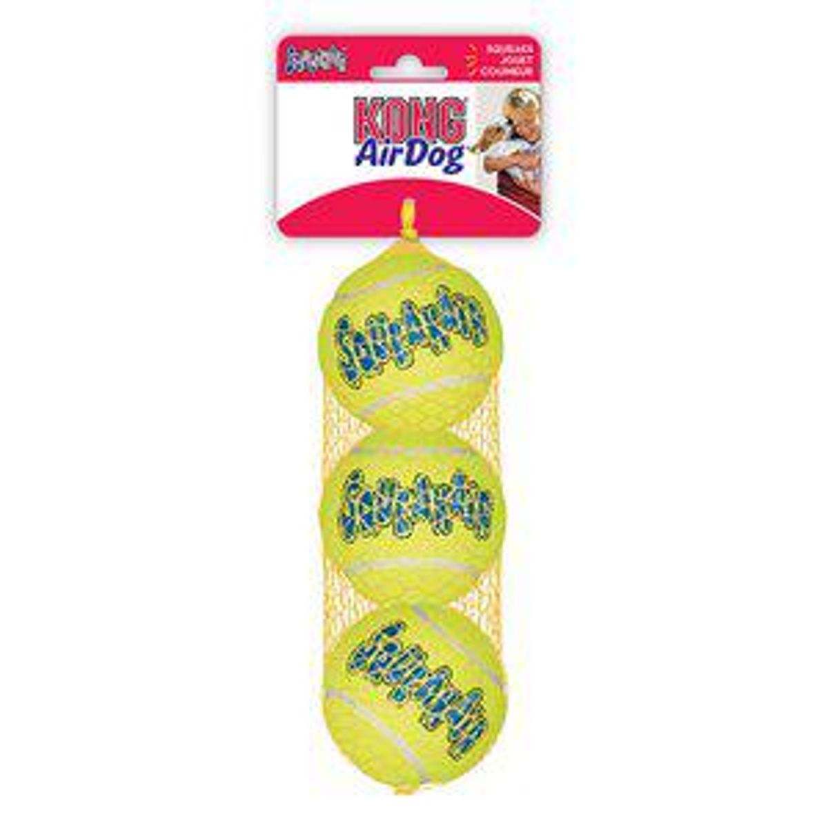 Imazo - Kong airdog squeaker tenisbolde 3pak 7cm hundelegetøj - Hundelegetøj - Alt til Hunden