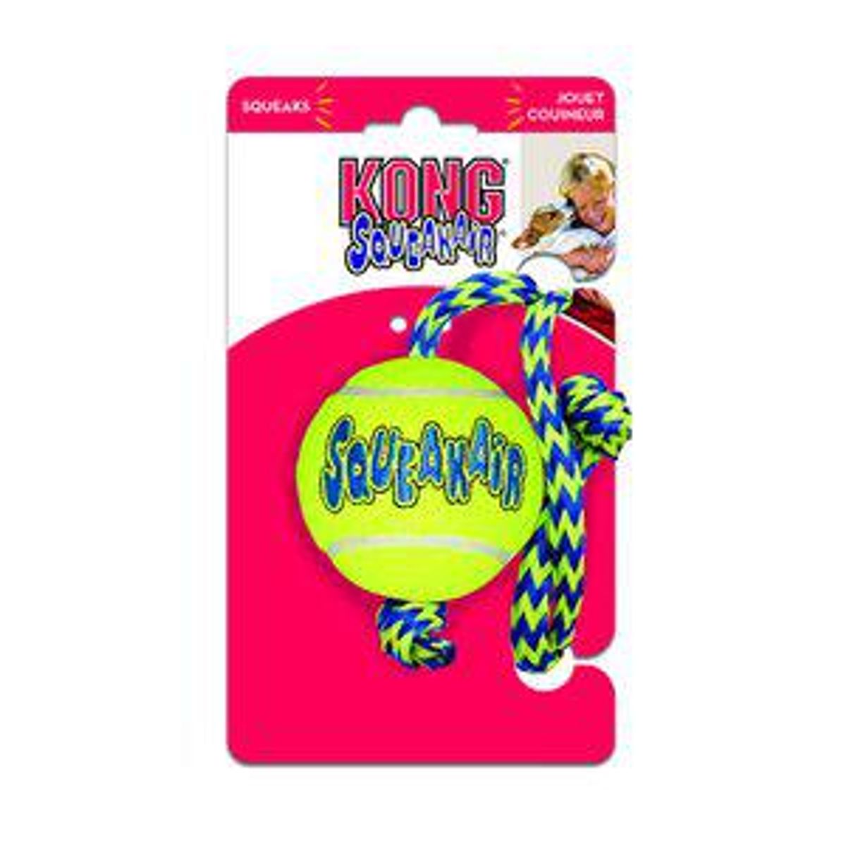 Imazo - Kong airdog squeaker tennisbold m/reb 7cm hundelegetøj - Hundelegetøj - Alt til Hunden