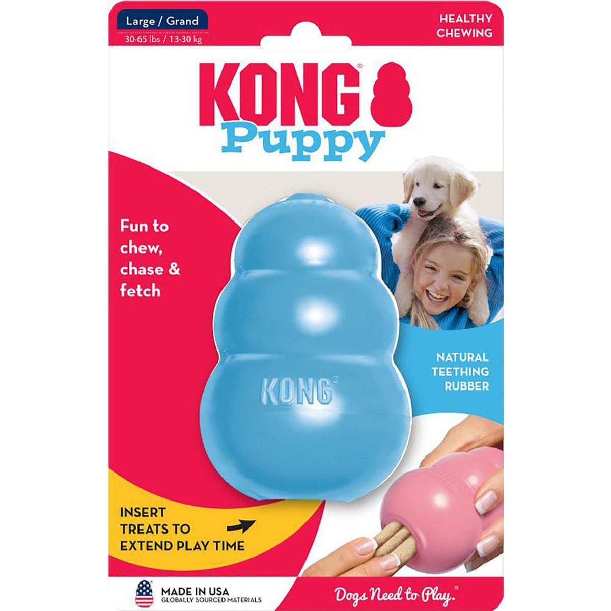 Imazo - Kong puppy large hundelegetøj - Hundelegetøj - Gummi, Vinyl og Latex - Alt til Hunden