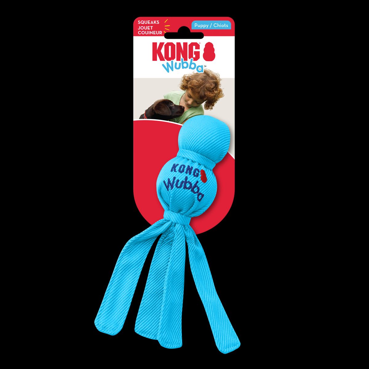 Imazo - Kong Wubba Puppy Hvalpelegetøj Hundelegetøj ass. farver - Hundelegetøj - Nylon - Alt til Hunden