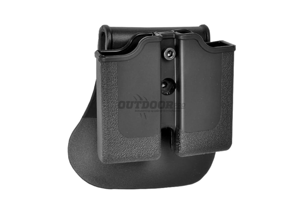 IMI Defense Single Row Double Magazine Pouch Black