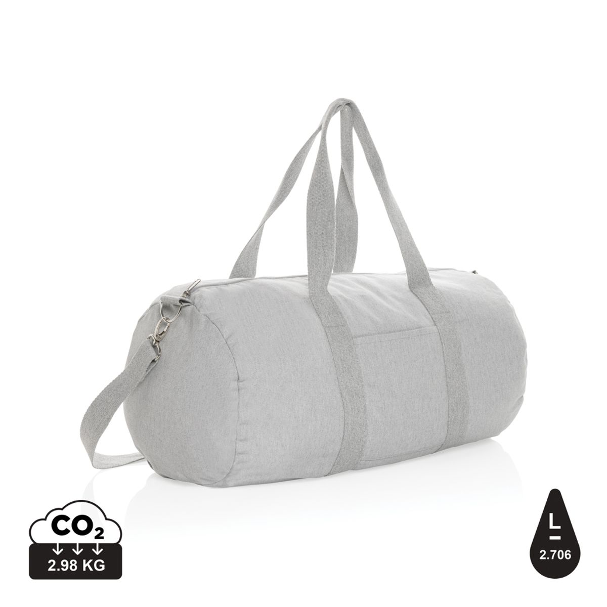 Impact Aware&trade; 285gsm Rcanvas Duffel Taske, Ufarvet, grå