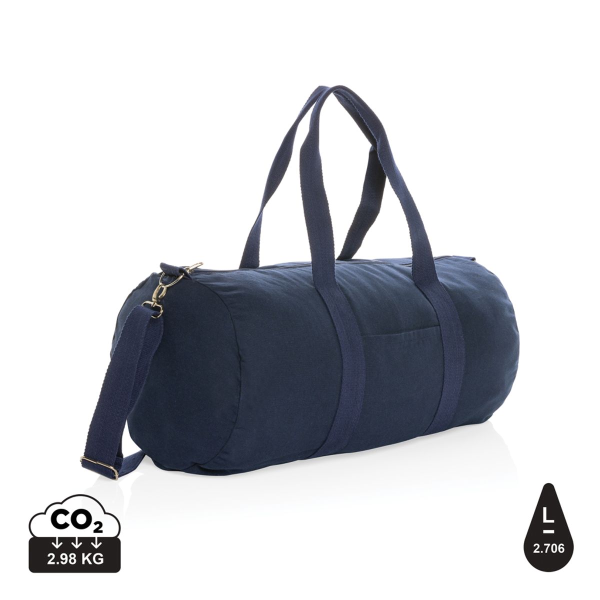 Impact Aware&trade; 285gsm Rcanvas Duffel Taske, Ufarvet, Marine blå