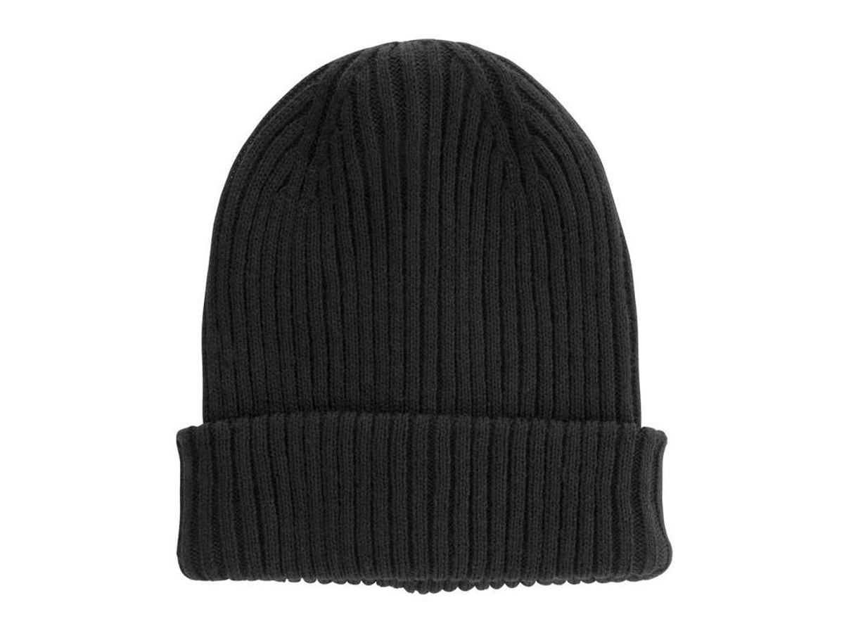 Impact Aware&trade; Polylana® Dobbeltstrikket Beanie, Sort