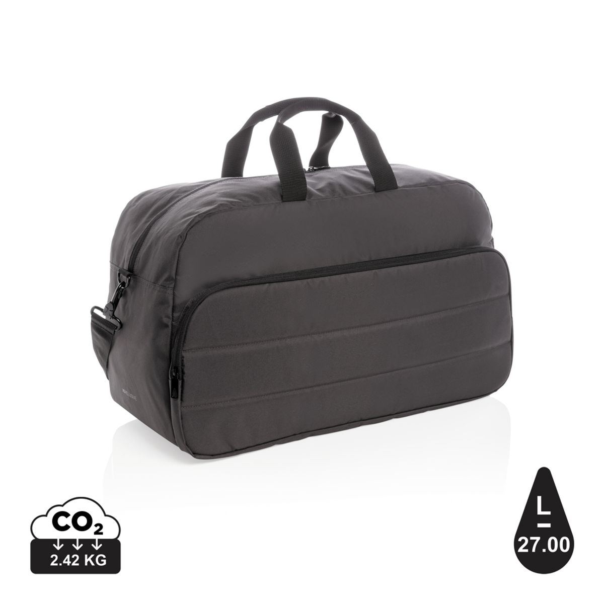 Impact Aware&trade; Rpet Weekend Duffel Taske, Sort