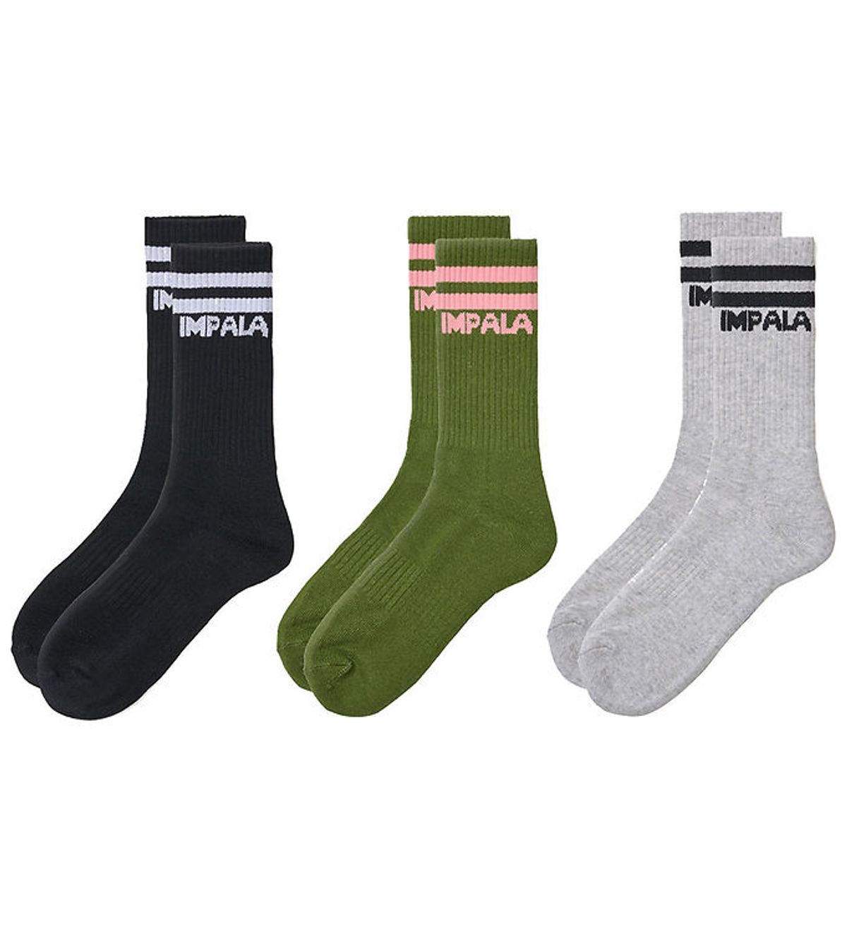 Impala Strømper - Stripe Sock - 3-pak - Camo