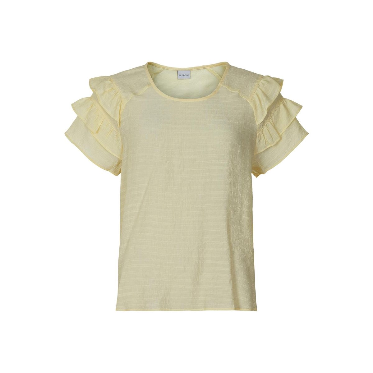 IN FRONT Freya Bluse, Farve: Light Yellow, Størrelse: XXL, Dame